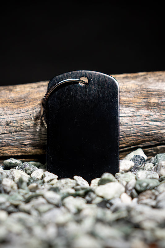 Rektangulär dogtag i aluminium