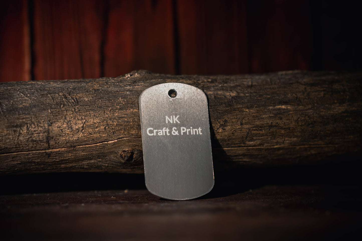 Rektangulär dogtag i aluminium