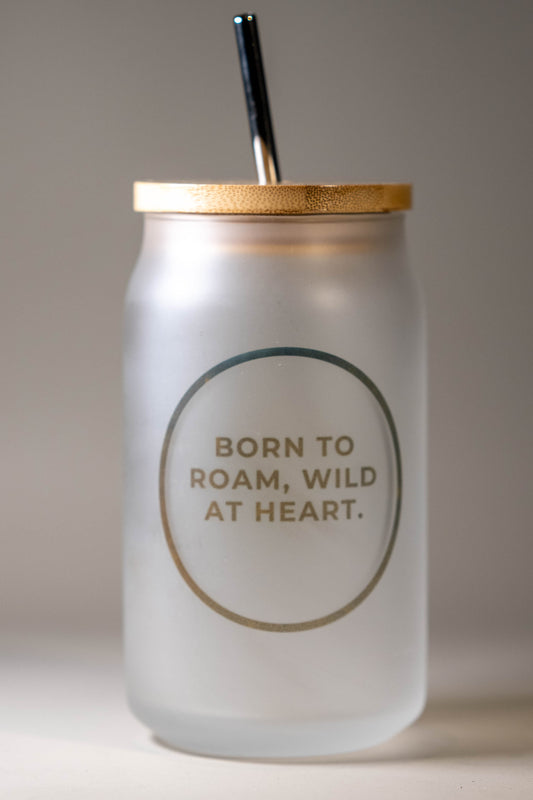 Personligt cocktailglas med frostad finish