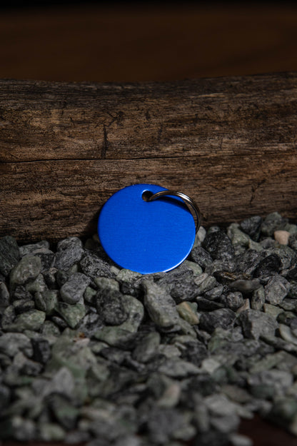 Elegant och personlig – rund aluminiumtag