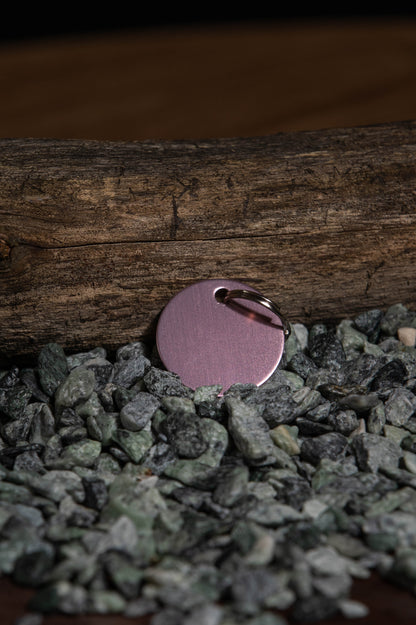 Elegant och personlig – rund aluminiumtag