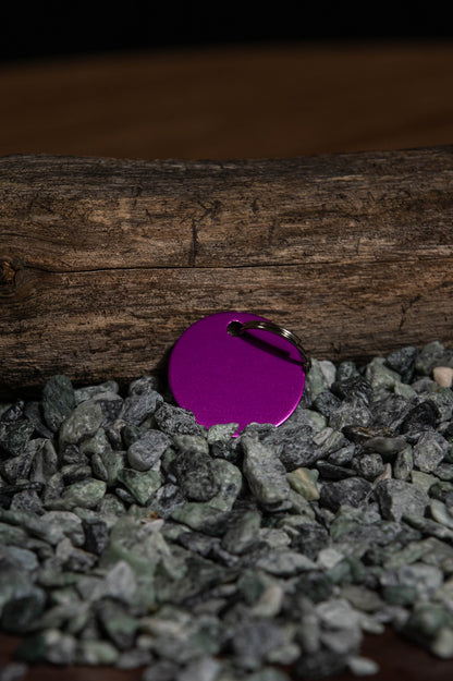 Elegant och personlig – rund aluminiumtag