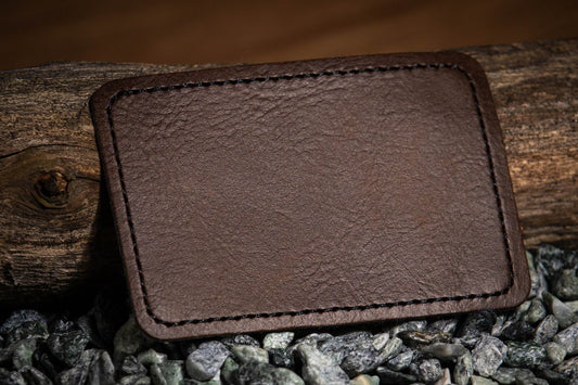 Brun Läder patch