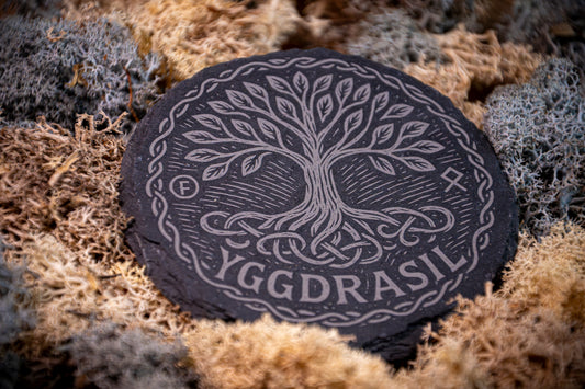 Skifferunderlägg – Yggdrasil (paket)