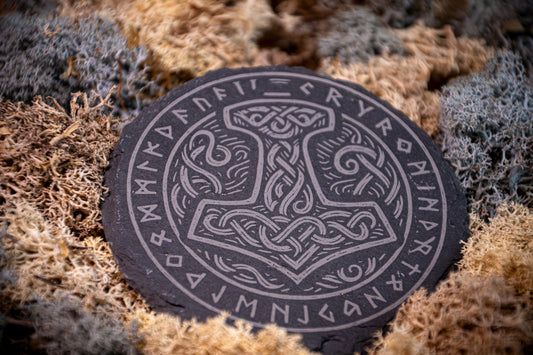 Skifferunderlägg – Mjölner (Runring) (paket)