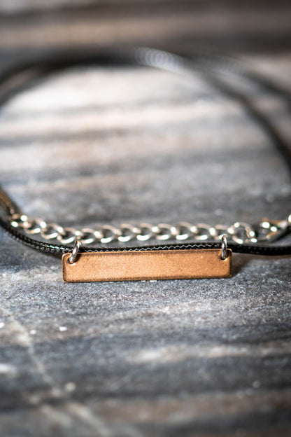Avlång halsband med egen gravyr