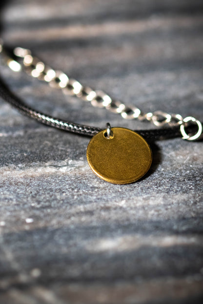 Rund halsband med egen gravyr