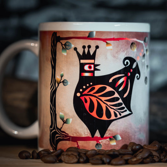 Kaffemugg – Kungafåglar Design 4