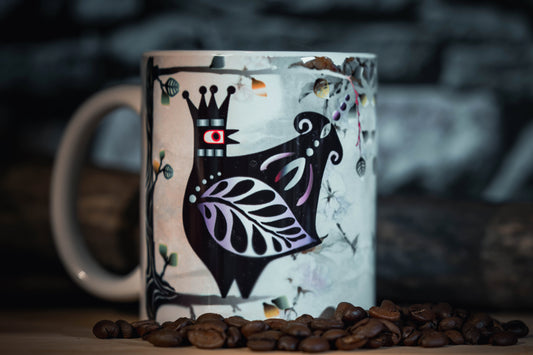 Kaffemugg – Kungafåglar Design 2